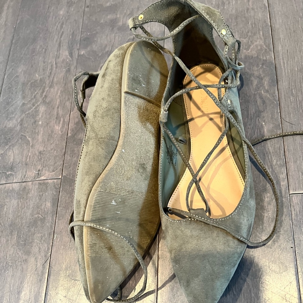 Olive sandals from old navy worn a few times